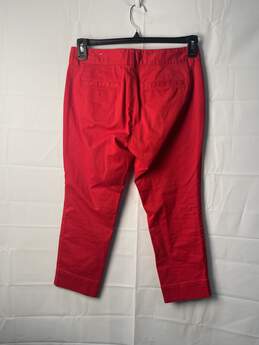 Loft Women's Red Capri Pants Size 6P alternative image