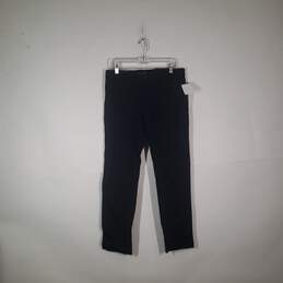 NWT Mens Slim Fit Flat Front Slash Pockets Straight Leg Chino Pants Size 32X32