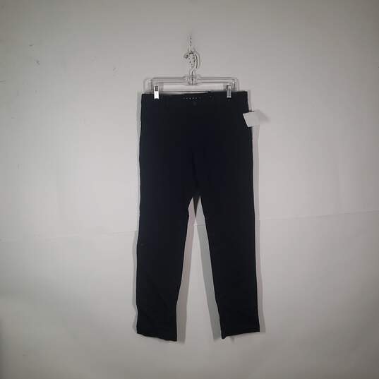 NWT Mens Slim Fit Flat Front Slash Pockets Straight Leg Chino Pants Size 32X32 image number 1