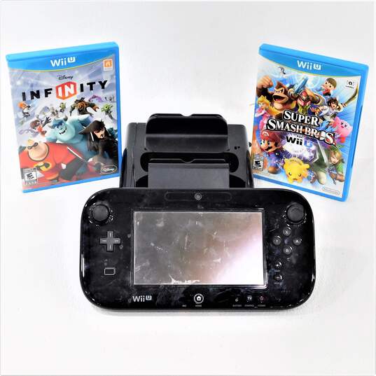 Nintendo Wii U W/ Gamepad & 2 Games Disney Infinity image number 1