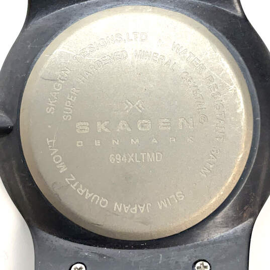 Designer Skagen 694XLTMD Titanium Dial Mesh Band Quartz Analog Wristwatch image number 4