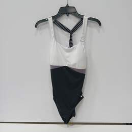 Women's Nike Gray/Black/White Swimsuit Size L