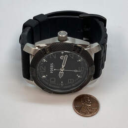 Fossil Mens Black Stainless Steel Date Indicator Quartz Analog Wristwatch 100.4g
