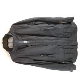 Elie Tahari Women Navy Blue Michael Outerwear Zip Up Hooded Jacket XL NWT