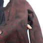 Badgley & Mischka Burgundy Silk Skirt Suit Set image number 11