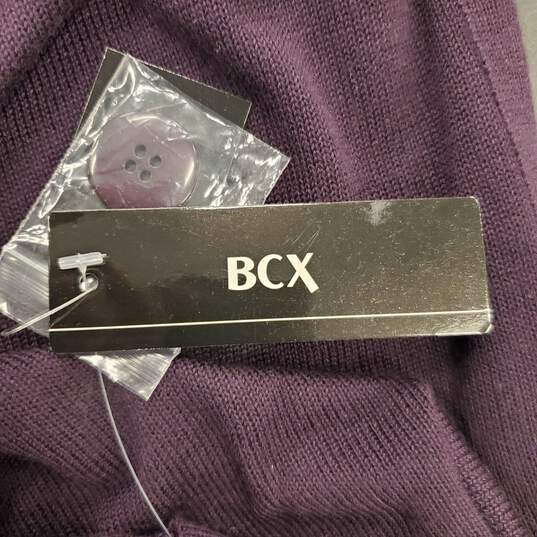 BCX Women Eggplant Mock Turtleneck Sweater S NWT image number 5