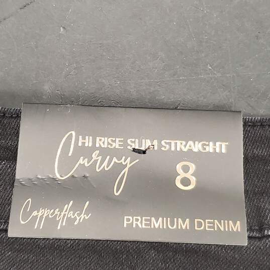 Copper Flash Women Black Star Jeans Sz 8 NWT image number 3