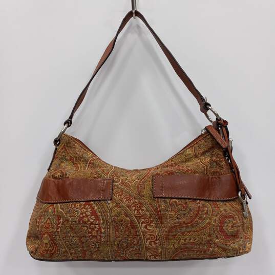 Fossil Women's Multicolor Paisley Pattern Purse image number 1
