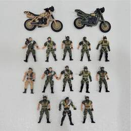 Chap Mei Action Figures Lot Of 7 Military Toys 3.75” Army Green Beret Soldiers