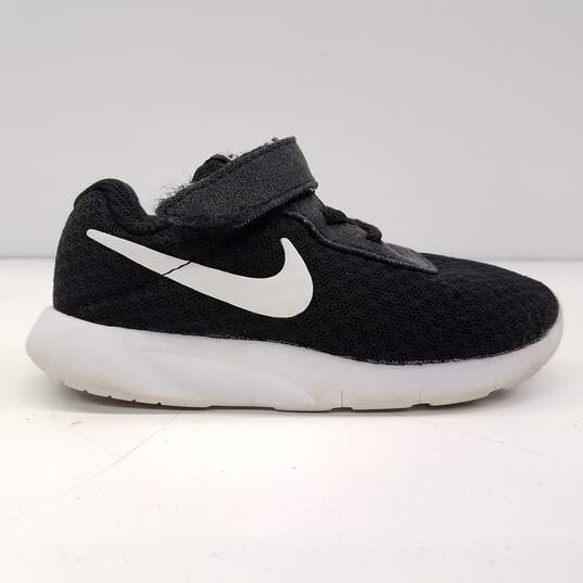 Nike Tanjun Black/White Toddlers Shoes Size 8C 818383-011 image number 1