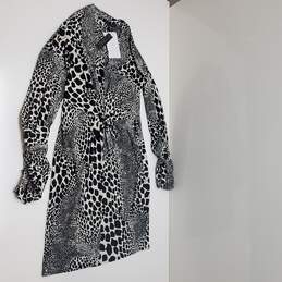 Wm Laundry Shelli Segul Black & White Leopard/Zebra Print Design Skirt Sz XS