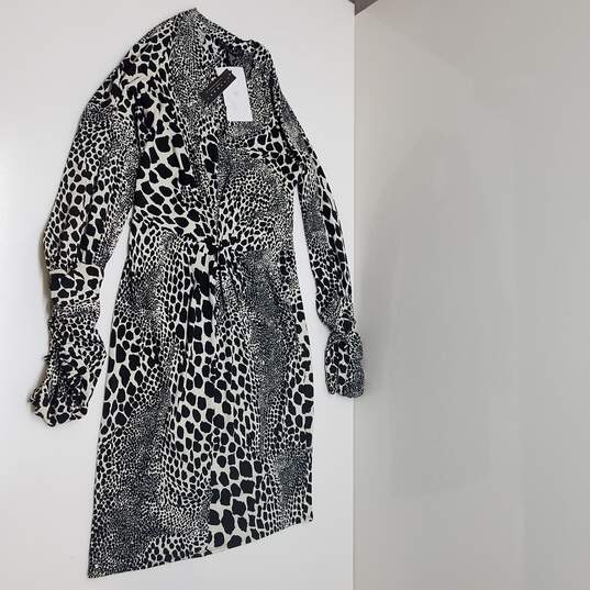 Wm Laundry Shelli Segul Black & White Leopard/Zebra Print Design Skirt Sz XS image number 1