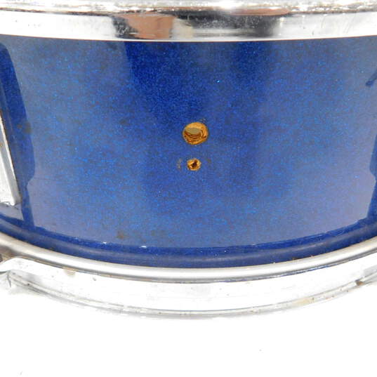 VNTG Penncrest Brand Blue Glitter 15.5 Inch Snare Drum (Parts and Repair) image number 6