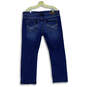 Mens Blue Denim Medium Wash Mid Rise Stretch Straight Jeans Size 38X30 image number 2
