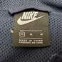 Nike Navy Blue Pullover 1/4 Zip Hooded Nylon Jacket Men's M image number 3