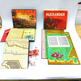 2 Vintage Avalon Hill Board Games Caeser Battle of Alesia & Alexander The Great