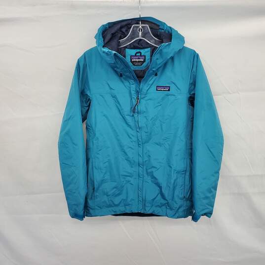 Patagonia Turquoise Hooded Full Zip Jacket WM Size XS image number 1