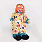 Vintage Rushton Rubber Face Clown Stuffed Plush Doll image number 1