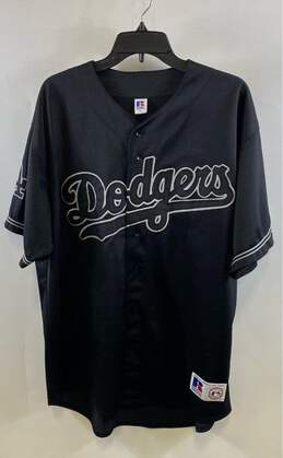 Russell Athletic Mens Black Los Angeles Dodgers Baseball-MLB Jersey Size XL