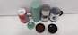 Bundle of 4 Assorted Starbucks Cups In Various Shapes & Sizes 3 w/ Lids image number 4