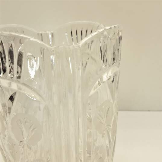 Crystal Clear Industries   8 in Darlington Crystal Flower Vase image number 4