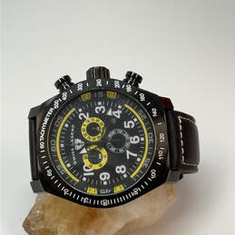 Designer Swiss Army Legend SL Pilot Black Round Dial Analog Wristwatch