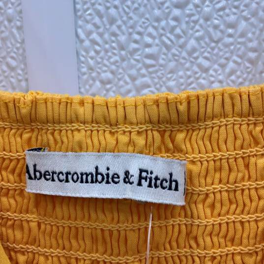 NWT Abercrombie & Fitch Womens Yellow Sleeveless Pullover A-Line Dress Size XS image number 3