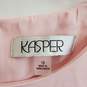 Kasper Light Pink Sleeveless Shift Dress WM Size 16 NWT image number 3