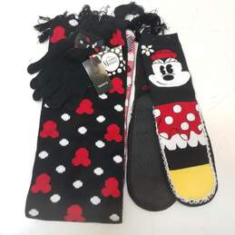 Disney Minnie Mouse Set Scarf, Gloves, Socks