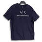 Mens Black Short Sleeve Round Neck Armani Exchange Graphic T-Shirt Size XL image number 1