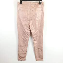 Free People Women Pink Metallic Pants Sz 29 NWT alternative image