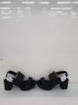 Women Aerosols Camera Black Leather heel shoes Size-9 New image number 3