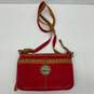 Authentic Brighton Fire Red Top-Stitch Crossbody image number 1