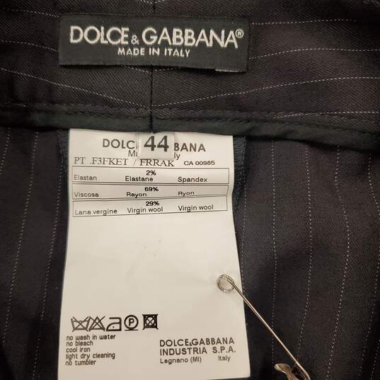 Dolce & Gabbana Women Grey Pinstripe Pants Sz44 image number 3