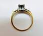 Vintage 14K Two Tone Gold 0.38 CTTW Diamond Engagement Ring 2.1g image number 3
