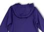 NWT Womens Purple Long Sleeve Hooded Pullover Sweatshirt Size Small image number 4