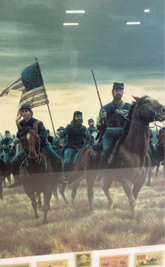 Sheridan's Men Civil War Print with Commemorative Stamps by Mort Kunstler image number 5
