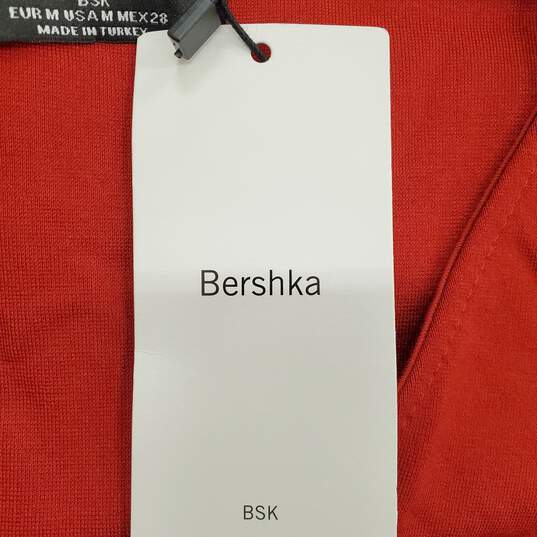 Bershka Women Red Long Sleeve Dress M NWT image number 2