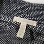 Eileen Fisher WM's Black & White Speckle Cotton Nylon Blend Button Size L/G image number 3
