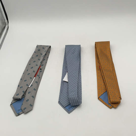 NWT Mens Multicolor Abstract Print Adjustable Pointed Neckties Lot Of 3 image number 2