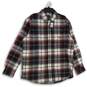 NWT Chaps Mens Multicolor Plaid Collared Long Sleeve Button Up Shirt Size XL image number 1