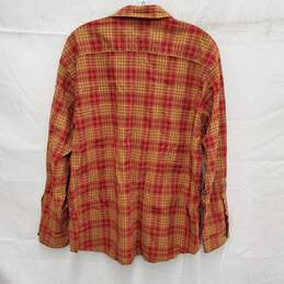 VTG Sir Pendleton 100% Wool Red & Tan Long Sleeve Flannel Shirt Size XXL alternative image