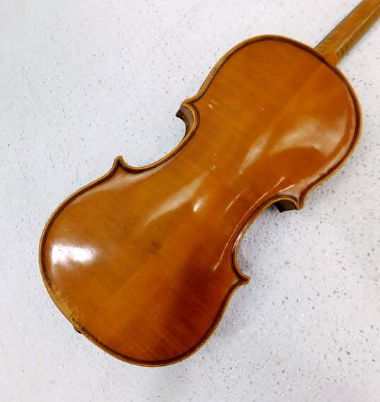 VNTG Unbranded Czechoslovakian 1/4 Size Violin w/ Case and Bow (P&R) image number 7