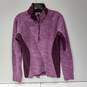 Columbia Women's Maroon/Pink Striped Pullover Jacket  Size M image number 1