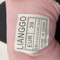 NIB Womens 1116 Pink Black Steel Toe Low Top Lace-Up Sneaker Shoes Sz EU 39 image number 7
