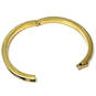Designer J. Crew Gold-Tone Tortoise Round Shape Hinged Bangle Bracelet image number 3
