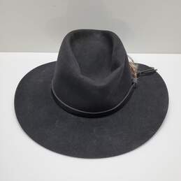 Flechet Longhorn Genuine Fur Felt Black Cowboy Hat Size S alternative image