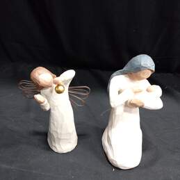 Willow Tree 'Angel of Wonder' & Mother w/Child Figurines 2pc Bundle