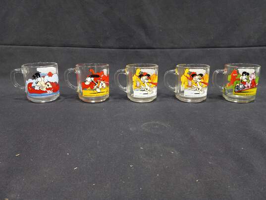 5 Vintage 1978 McDonalds Garfield & Friends Glass Coffee Cups image number 3