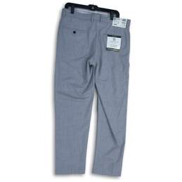 NWT Haggar Clothing Co. Mens Gray Super Flex Waistband Dress Pants Size 34W/30L alternative image